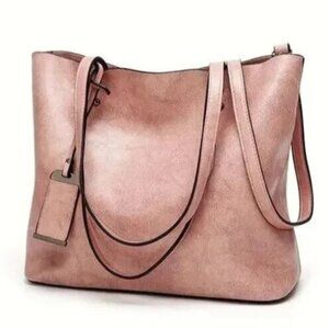 The perfect Vegan Leather Tote Shoulder Hand Bag Pink